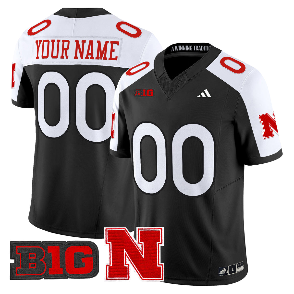 Nebraska Cornhuskers 2026 Vapor Limited Custom Jersey - All Stitched