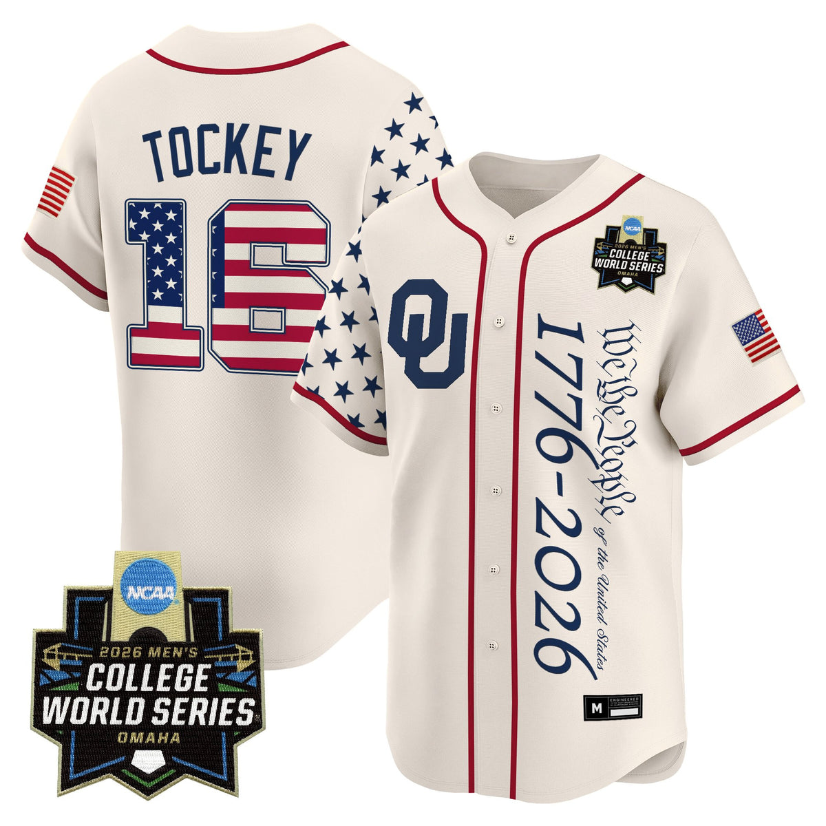 Men's Oklahoma Sooners 2026 World Series "America 250 Edition" Vapor Premier Limited Jersey V2 - All Stitched