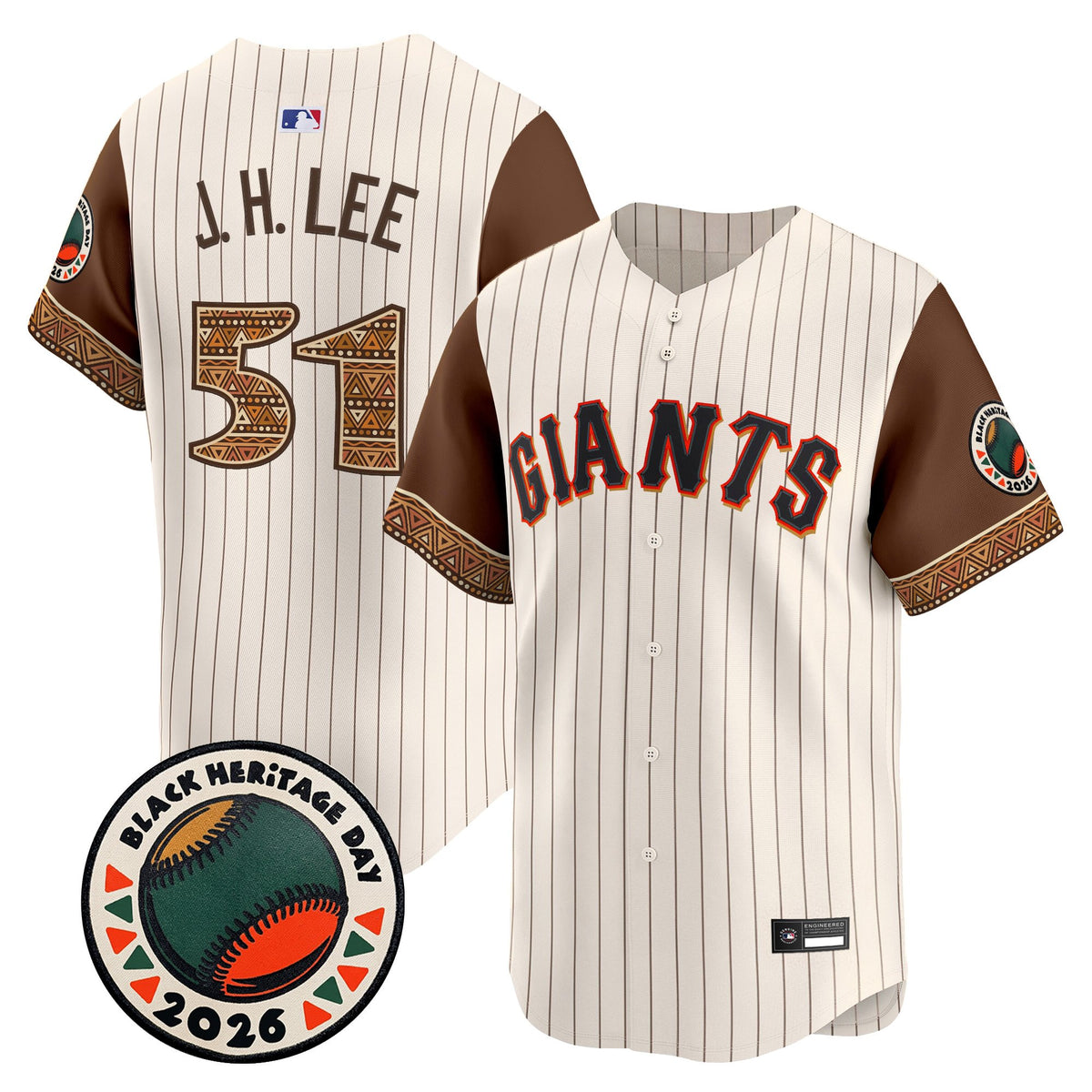 Men's San Francisco Giants 2026 Black Heritage Day Vapor Premier Limited Jersey - Stitched