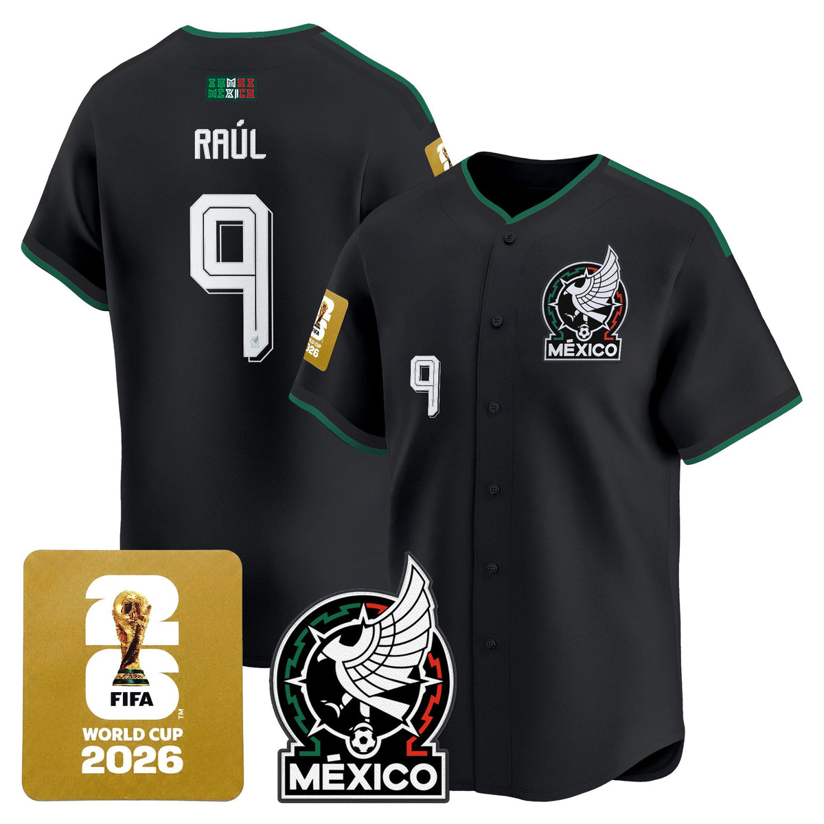 Men's Mexico 2026 World Cup Vapor Baseball Jersey - All Stitched