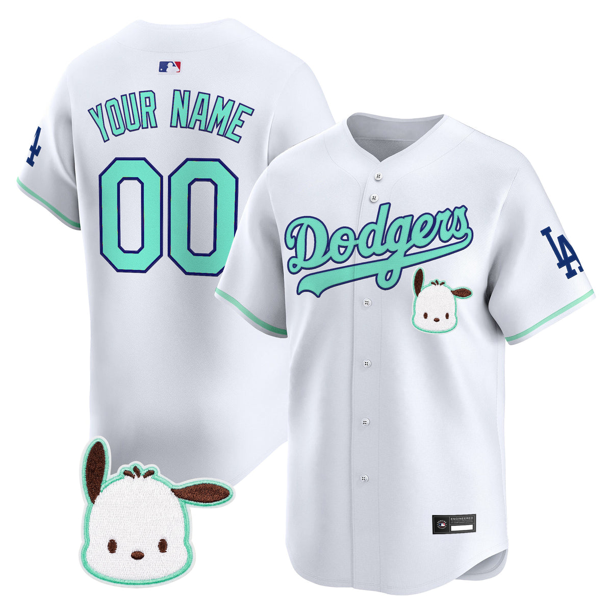 Los Angeles Dodgers x Sanrio Friends Vapor Premier Limited Custom Jersey - All Stitched