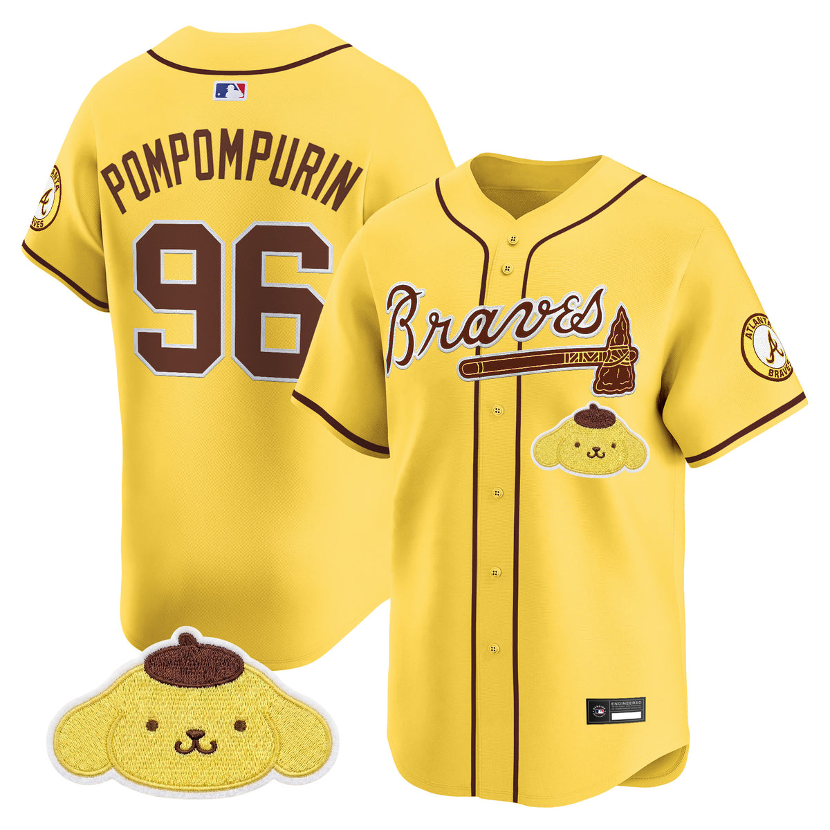 Atlanta Braves x Sanrio Friends Vapor Premier Limited Jersey - All Stitched