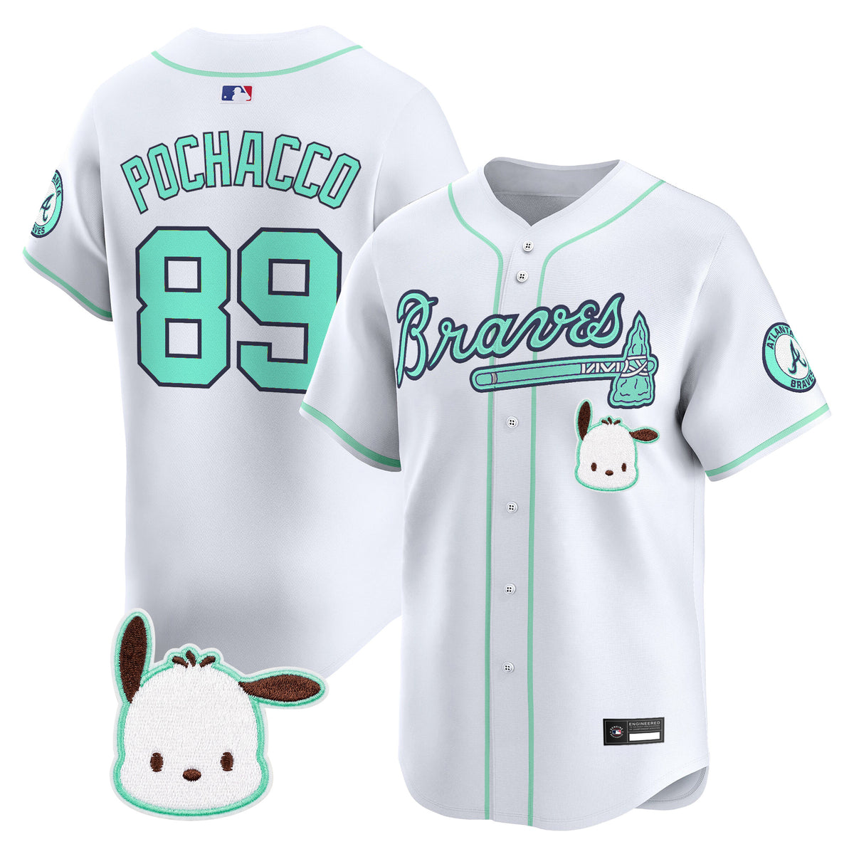 Atlanta Braves x Sanrio Friends Vapor Premier Limited Jersey - All Stitched