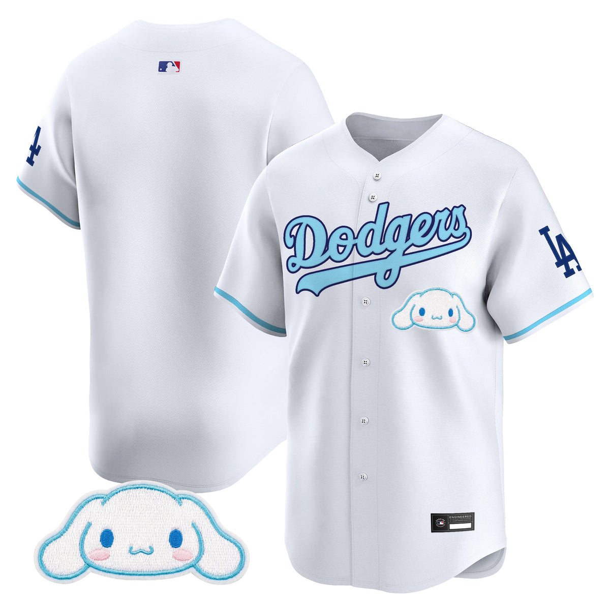Los Angeles Dodgers x Cinnamoroll Vapor Premier Limited Jersey - All Stitched