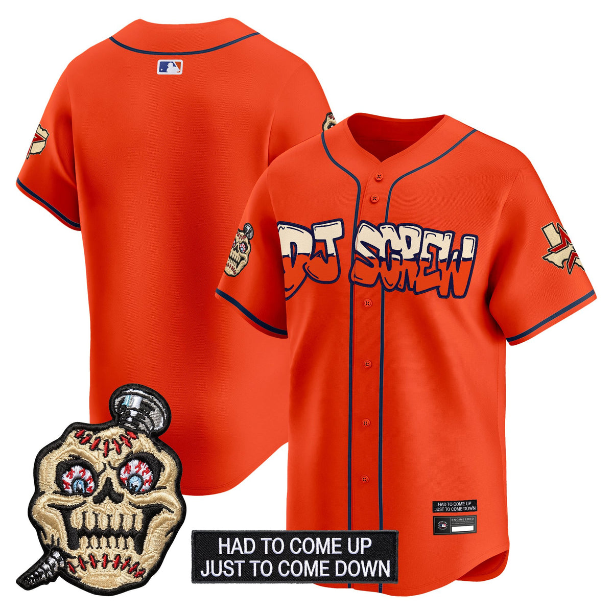 Men's Houston Astros Screwed Up Click Vapor Premier Limited Jersey V2 - All Stitched