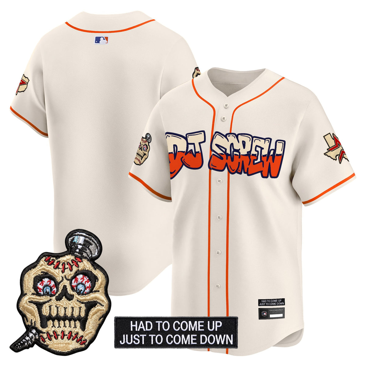 Men's Houston Astros Screwed Up Click Vapor Premier Limited Jersey V2 - All Stitched