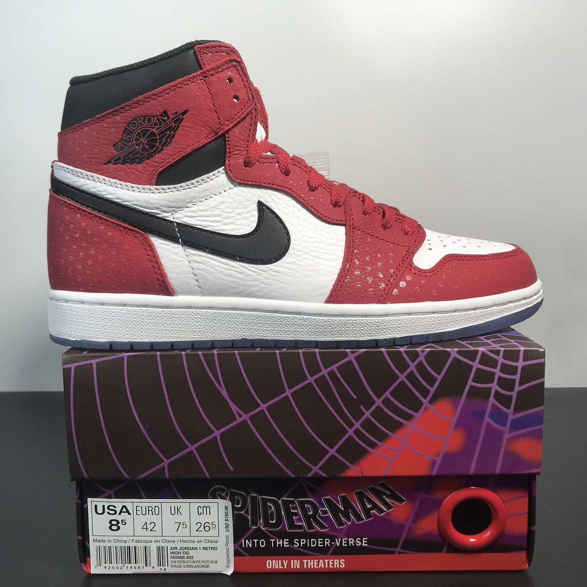 Nike Air Jordan 1 Retro High OG 'Spider-Man Origin Story'