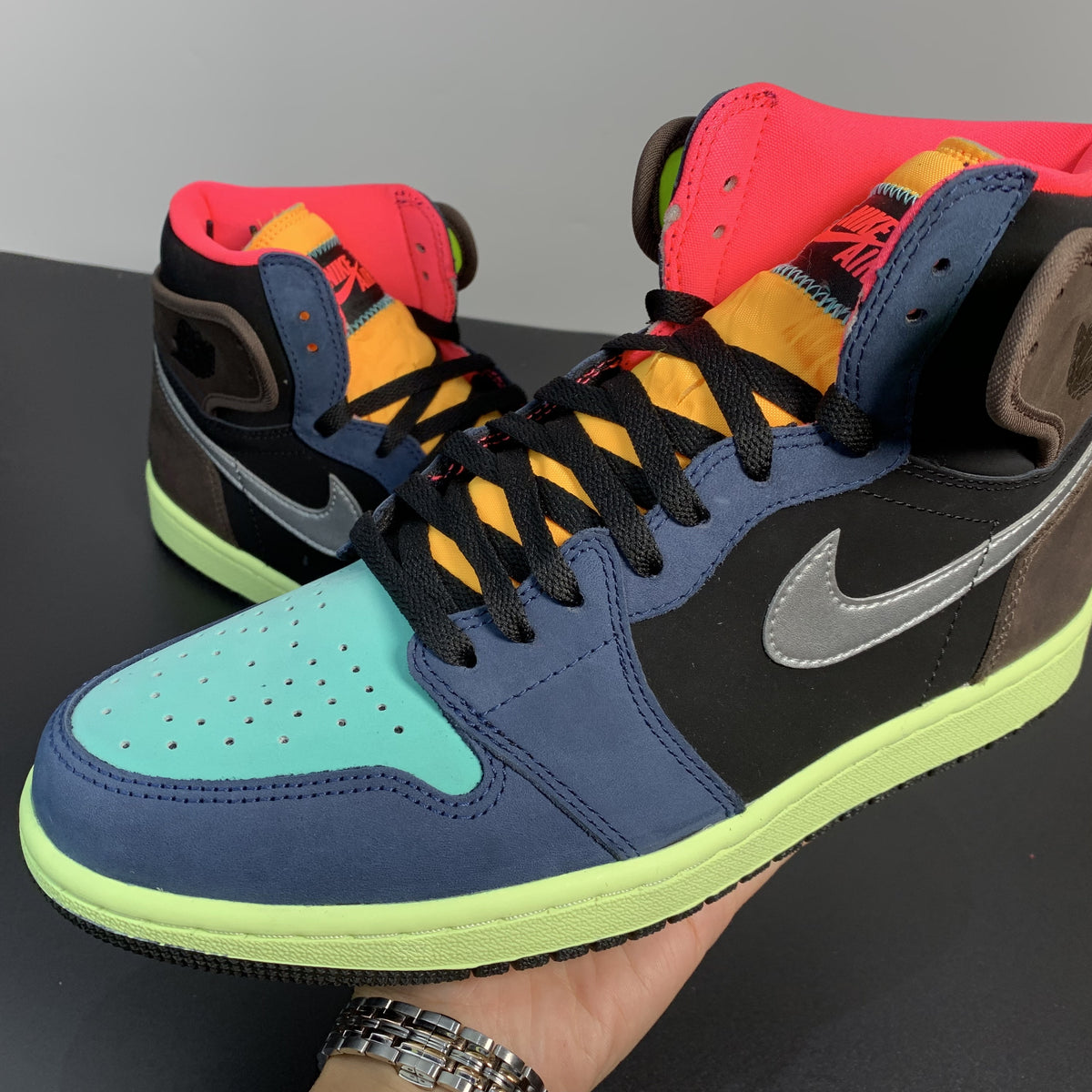 On-Foot Look at the Air Jordan 1 Retro Hi OG “Bio Hack”