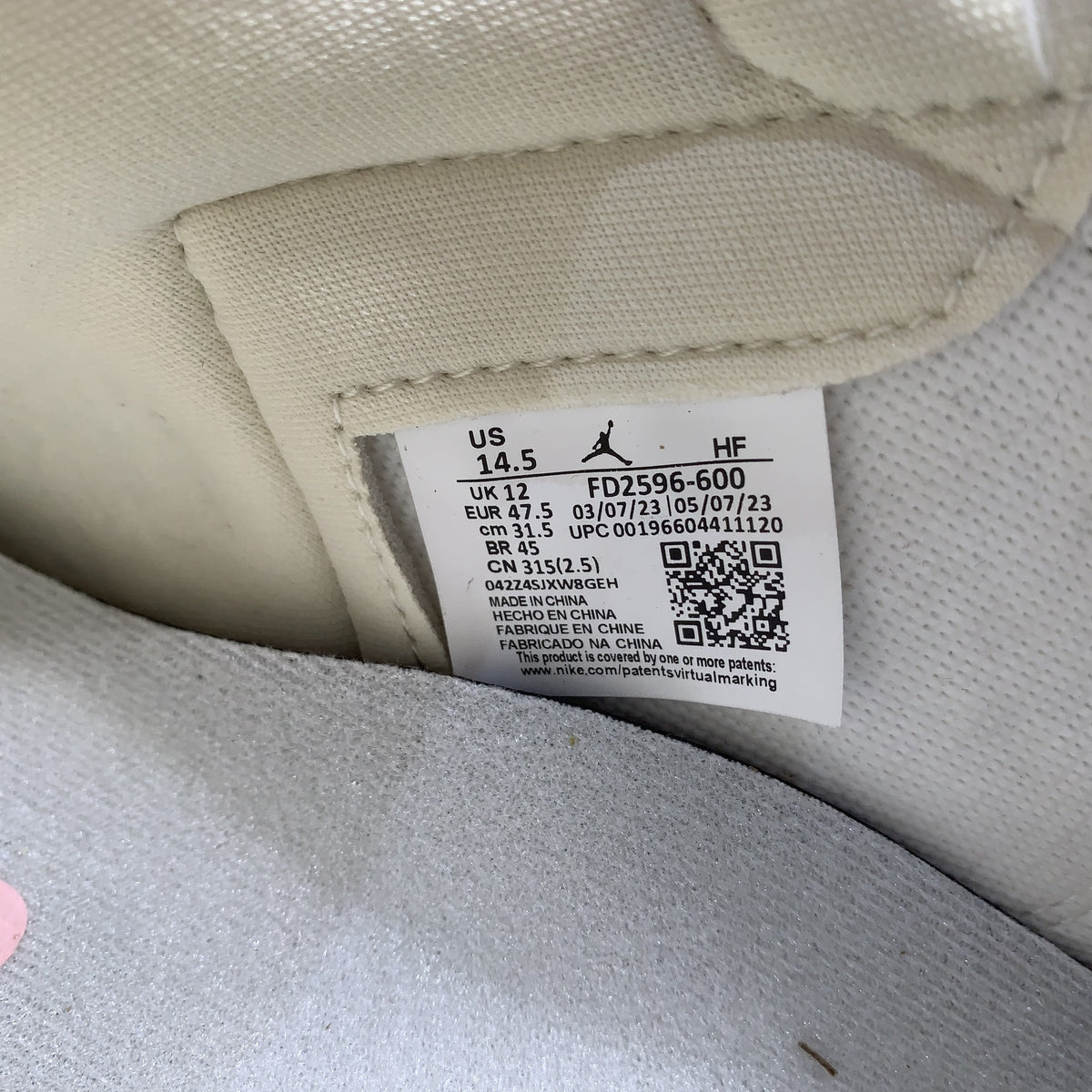 Air Jordan 1 High OG “Washed Pink”