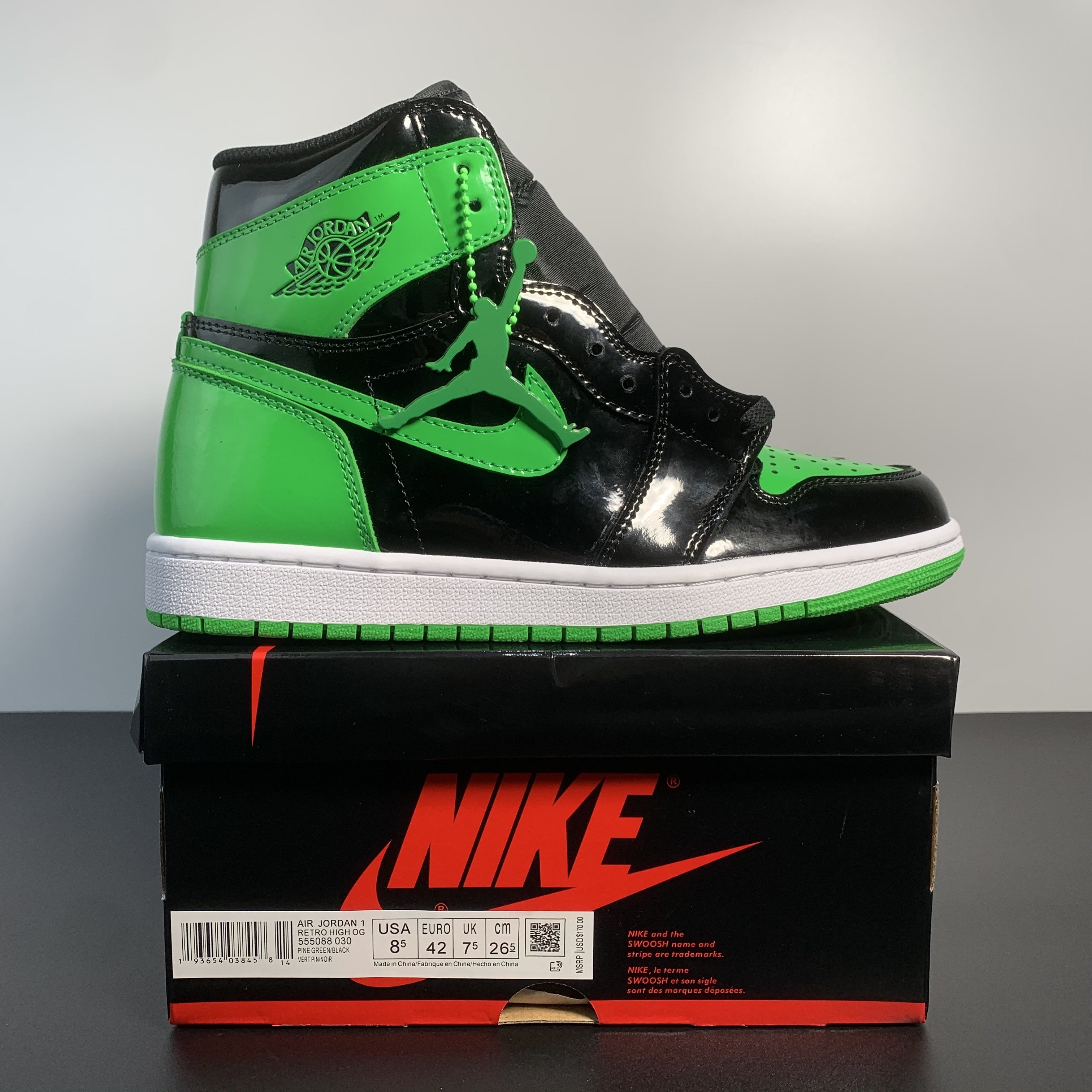 Nike Air Jordan 1 Retro High OG Patent Green