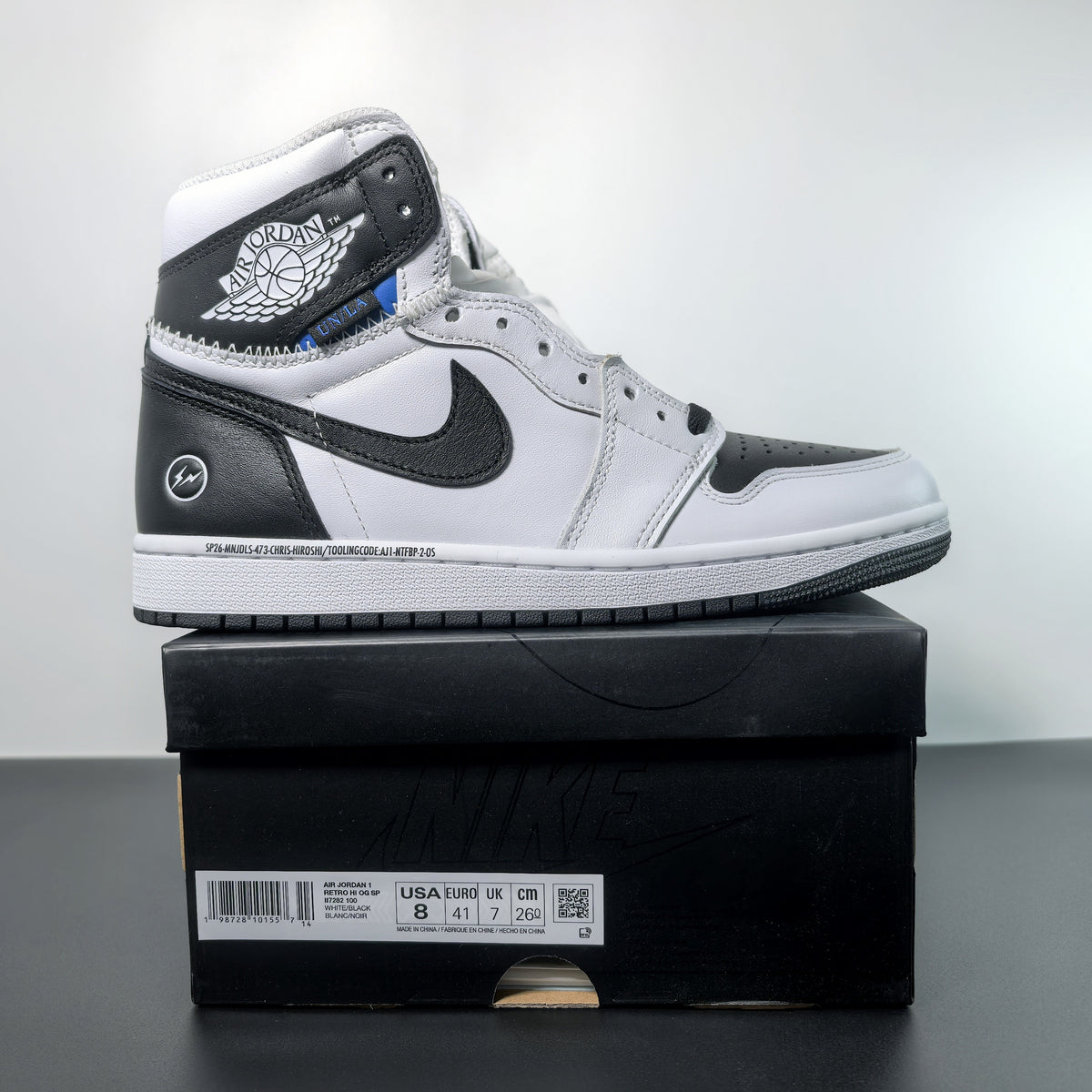 Fragment Design x Union LA x Air Jordan 1 Retro High OG SP 'White Black'
