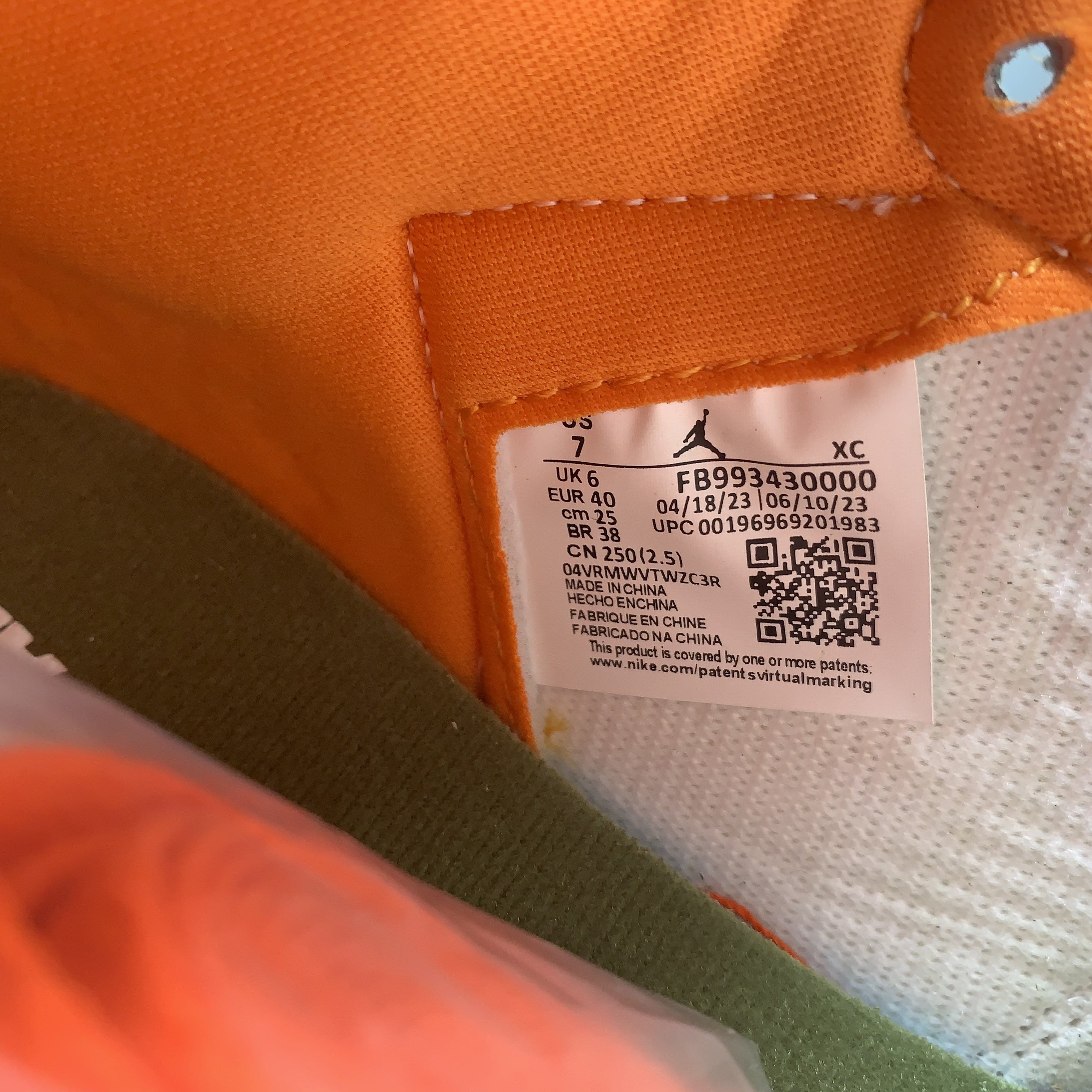 Nike Air Jordan 1 High OG Craft Celadon