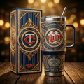 Minnesota Twins 40 oz Tumbler with Handle and Lid