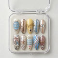 Sabrina Carpenter Handmade Press On Nails | Reusable 3D Nail Set